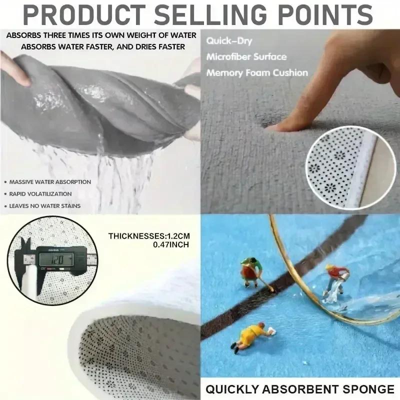 Kids Playroom Rug Gray Road & Hopscotch Design, Non-Slip Carpet Bedroom Living Room Bathroom Dormitories Floor Mat