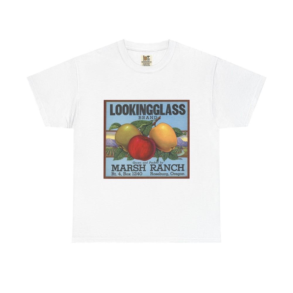 

Fruit Graphic Tee Unisex Heavy Cotton T-Shirt, Retro Style,Gift for Fruit Lovers S