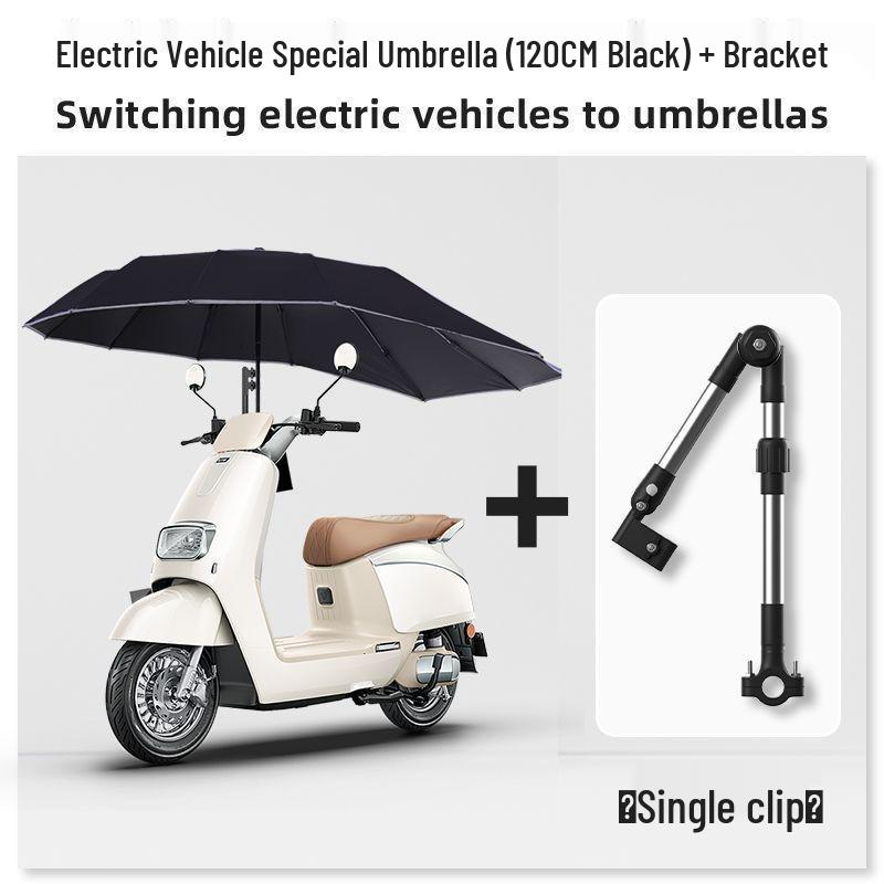 Reinforced E-bike & Scooter Enlarged Sunshade Umbrella