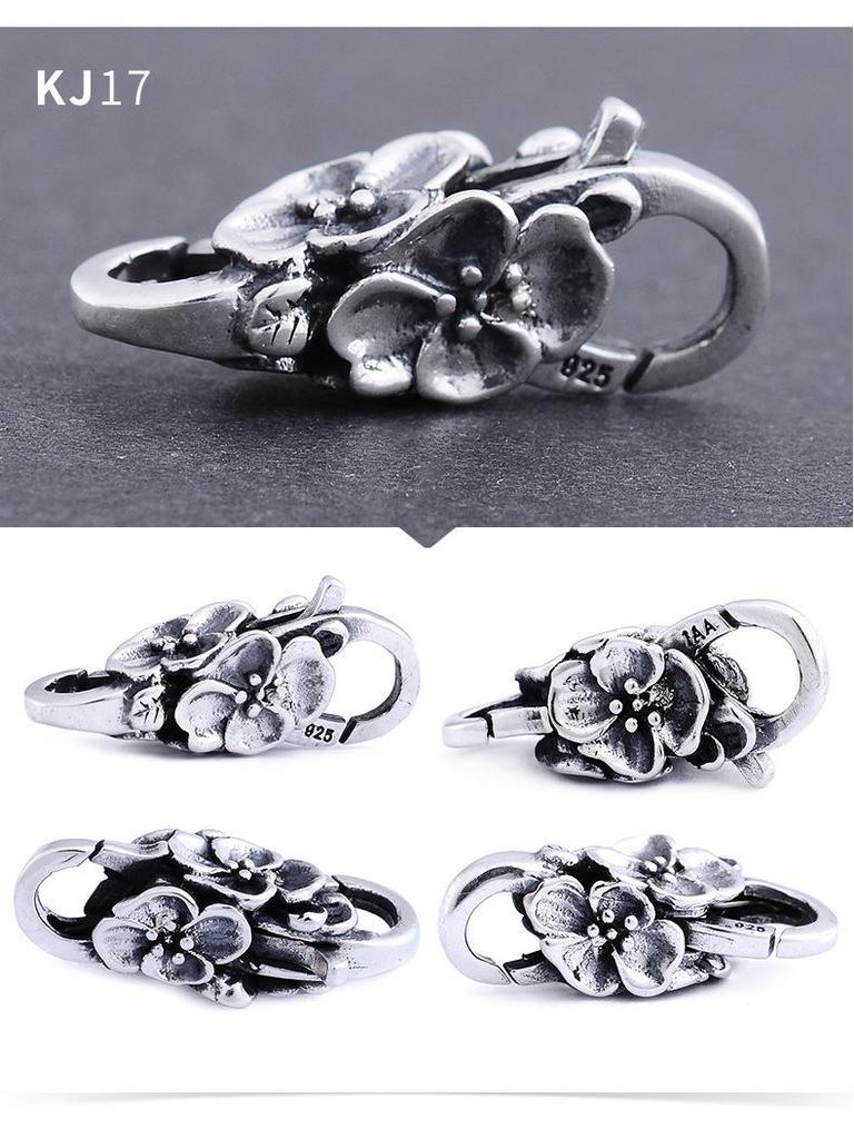 S925 Sterling Silver Double-Opening Clasp for Bracelets and Necklaces