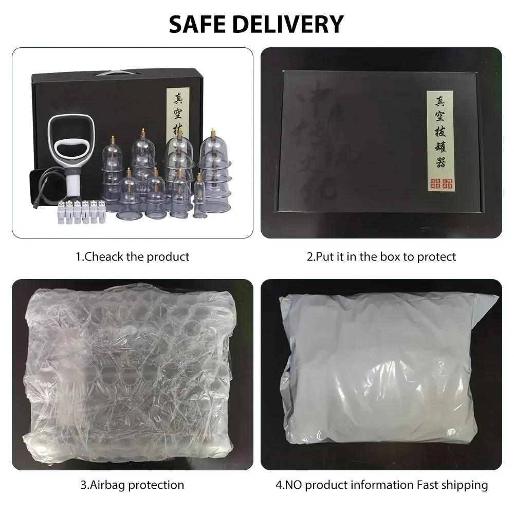 1BOXCupping Therapy Vacuum Cupping Set Suction Cups Massage Chinese Medicine Anti Cellulite Physiotherapy Jars For Body Massager