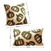 Zipper Closure Throw Pillow Covers Embroidered Pumpkin Fall Pillow Covers  Autumn Decor