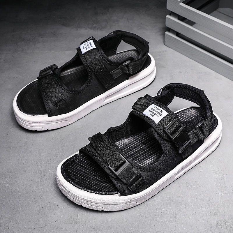 

Sandals men s 2025 new summer casual beach shoes men s non-slip large size sports dual-purpose driving cool slippers 46 білий