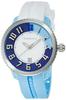Tendence CRAZY Medium Watch, Blue Dial, Stainless Steel, Mineral Glass, Quartz Movement, 42mm, Women's, White, TY930110 [Parallel Import]