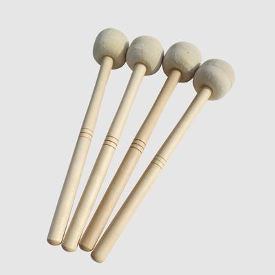 Large Felt Head Bass Drum Mallet with Maple Handle - Percussion Accessory for Ensembles