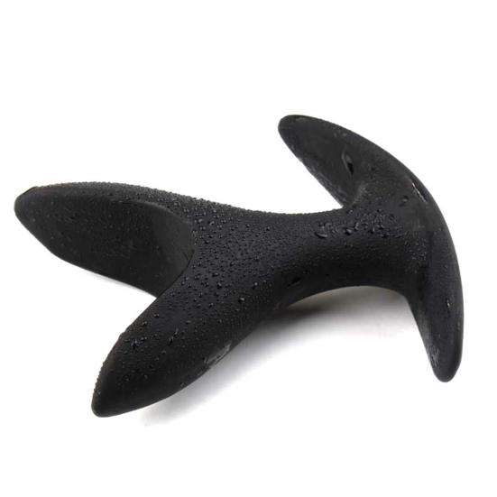 Unisex Soft Silicone Waterproof V Shape Butt Anal Plug Dildo Prostate Massager