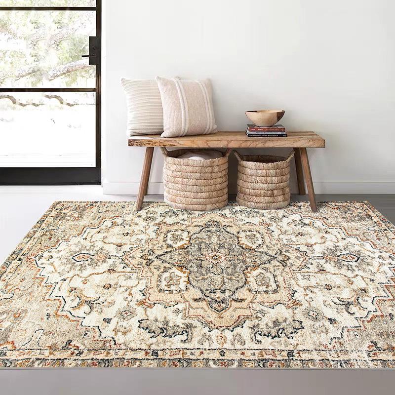 Retro Pastoral American Style Imitation Cashmere Living Room Carpet