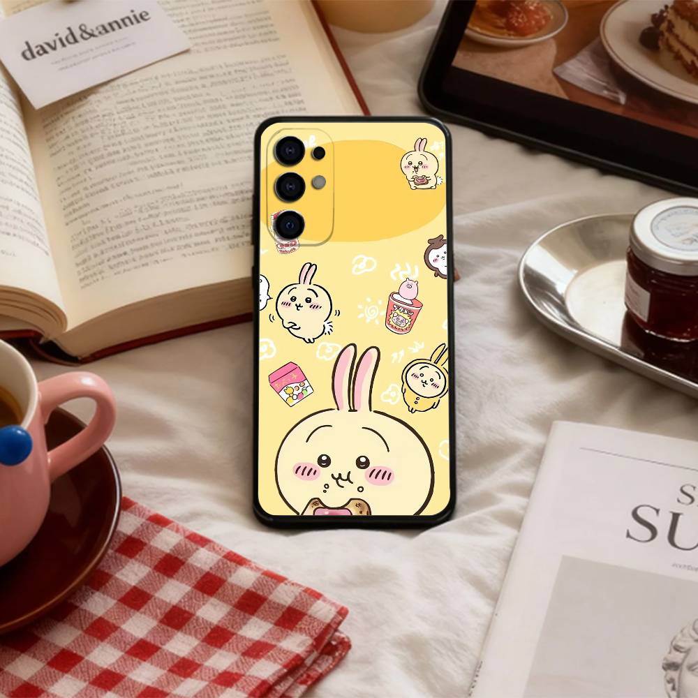 Cute C-C-Chiikawas   Phone Case For Samsung S 25,24,23,22,30,21,10,9,Ultra,Plus,Lite,FE,4,5 G Soft Black Case