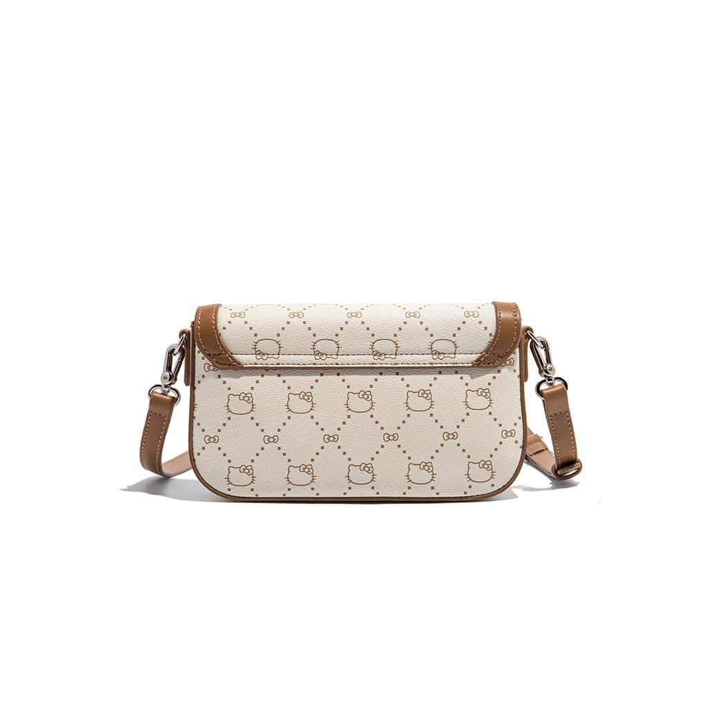 New Sanrio Hello Kitty PU Shoulder Bag Regular Women's Ecru/Khaki/Coffee SHHF41410