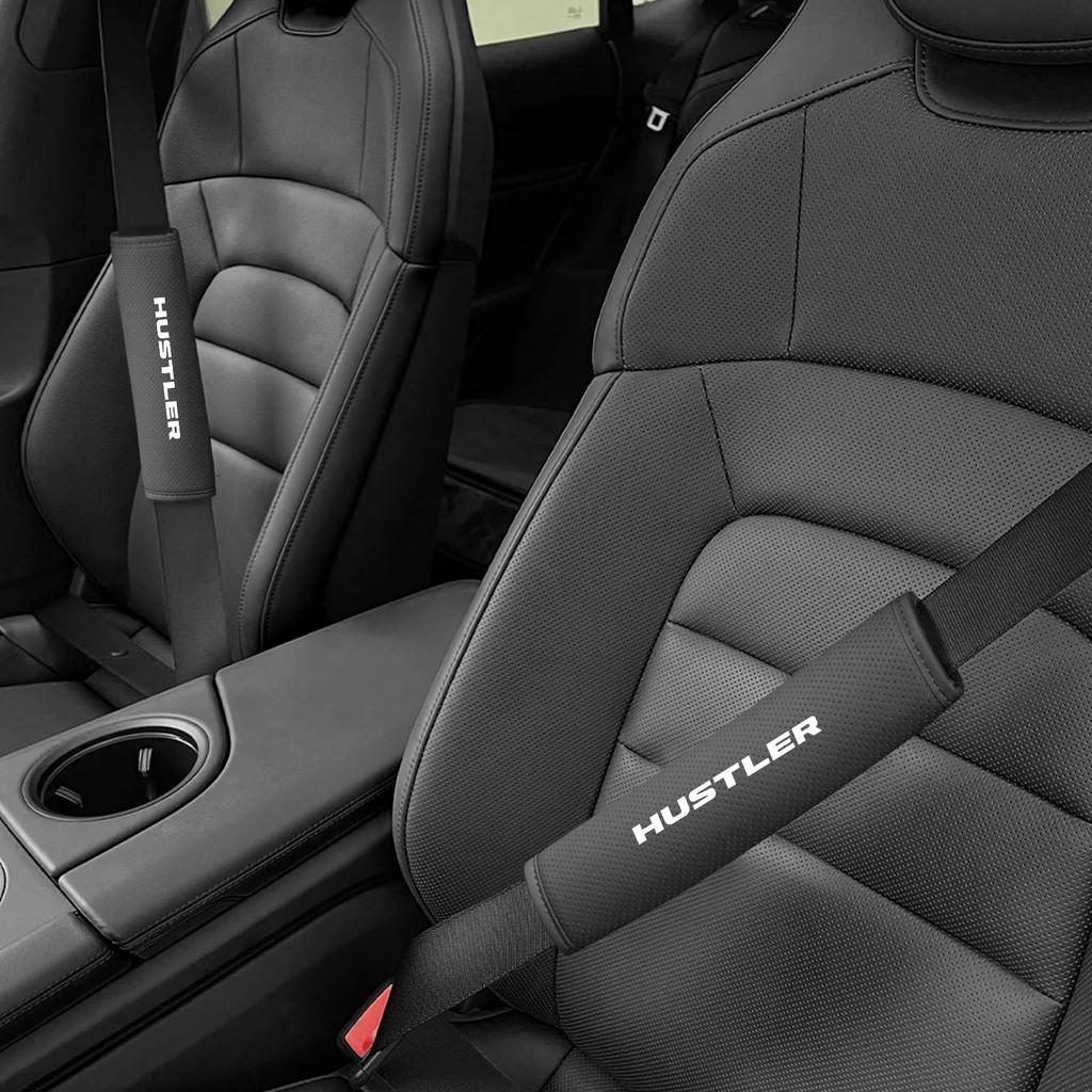 Suzuki Hustler Car Seat Belt Covers and New Hustler Hustler MR52S Custom Car PU Seat Belt Set of 2 Pads, Accessories, Parts, Accessories, Shoulders,
