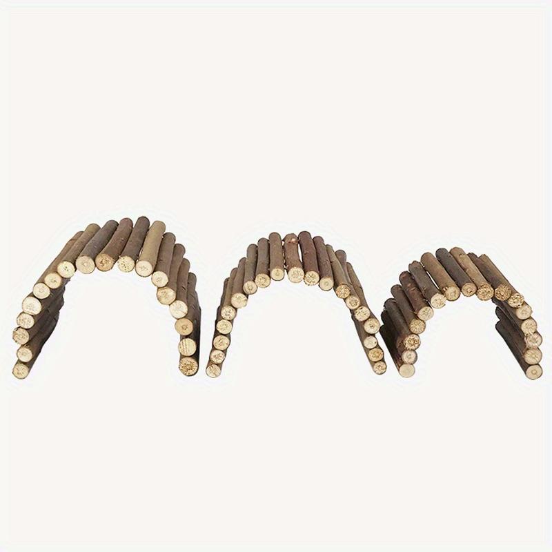 Small Pet Molar Willow Branch Rabbit Accessories Hamster Molar Supplies Totoro Climbing Ladder Fence Arch Bridge Toy