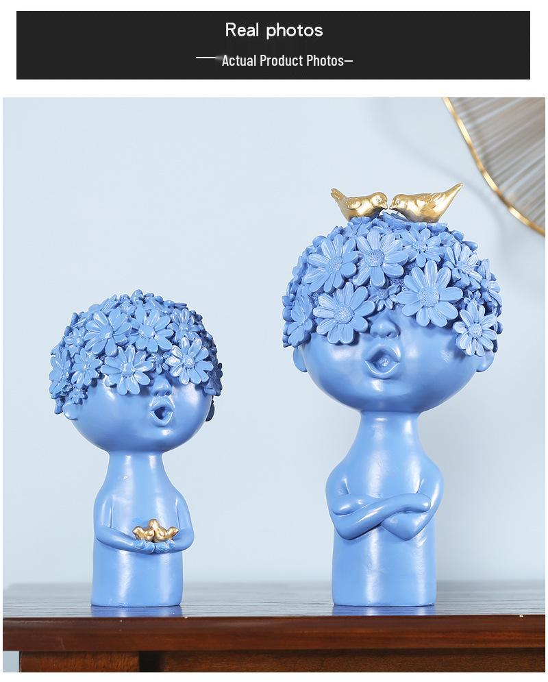 Creative Nordic Character Doll Ornaments for Home, Wine, and TV Cabinet Décor