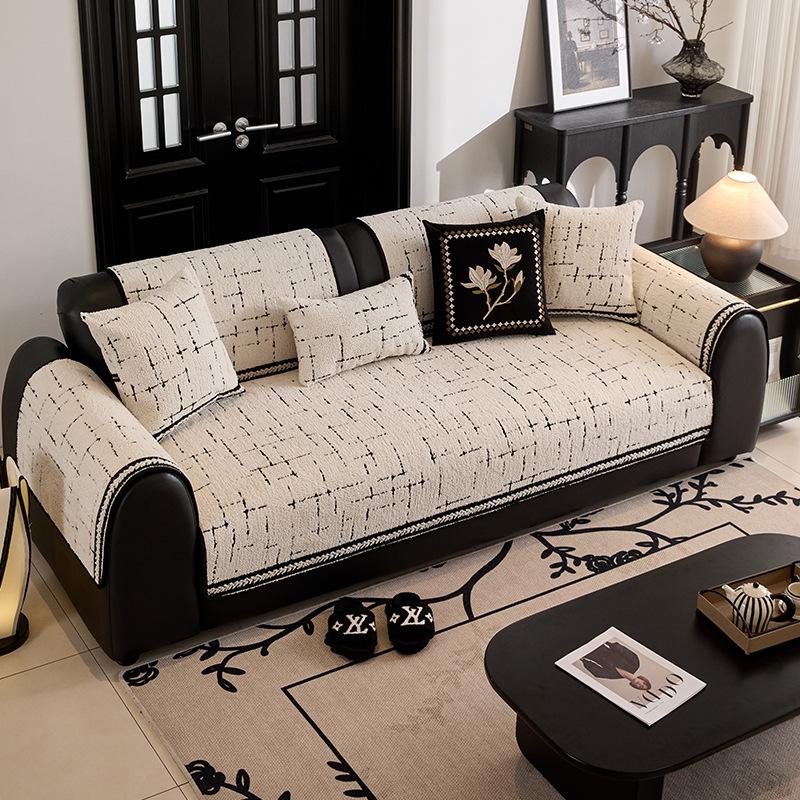 New Sofa Cushion Fixed Non-Slip Four-Season Universal Sofa Cover Cloth Straight Row One-Piece Advanced Seat Cushion