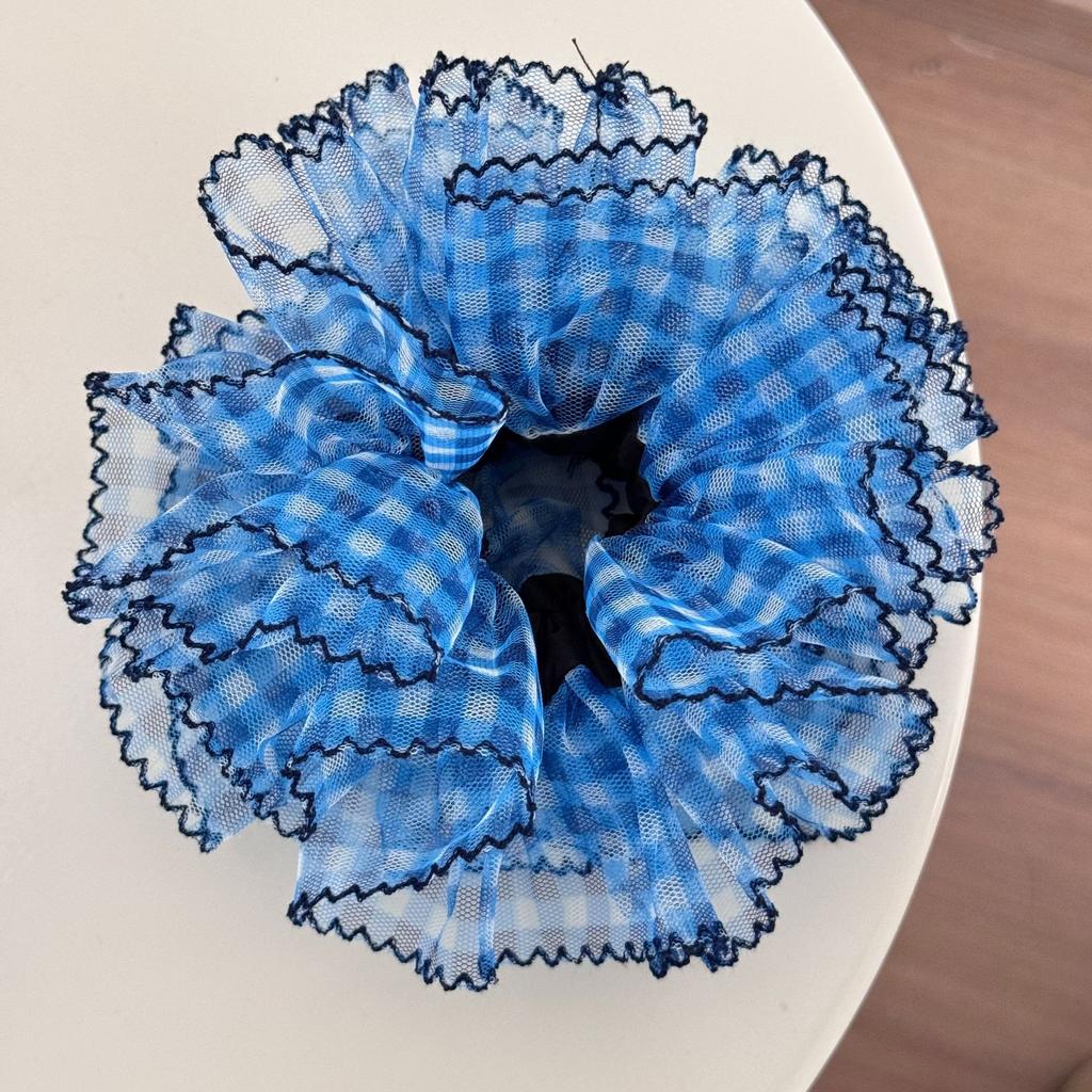 Large Big Korean Accessories Hair for Girls Women Ties Band Scrunchies Rubber Elastic Adults Vintage Popular Leading Fashion New