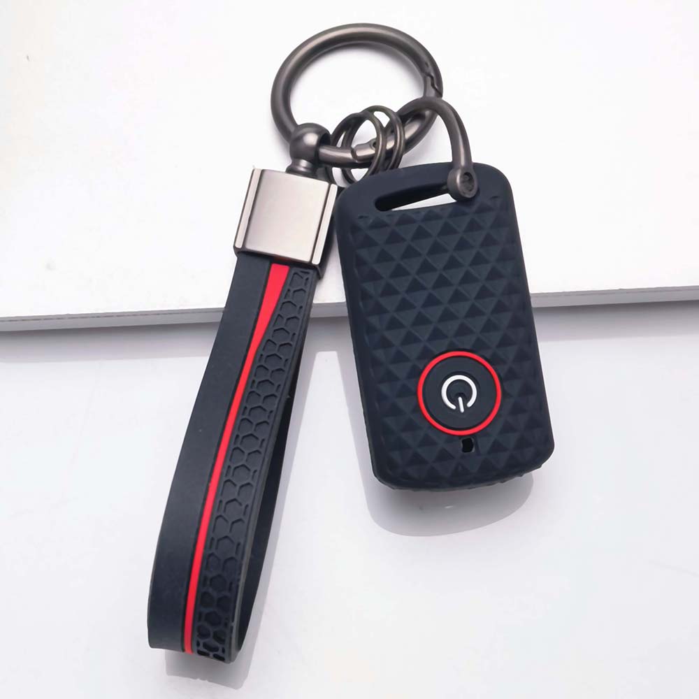 Anti-Slip Silicone Key Cover For Yamaha NMAX 155 XMAX 300 Aerox NVX 155 Keyless Remote Key Fob Protector