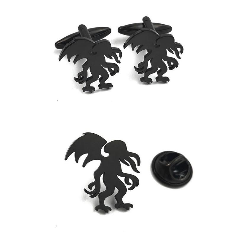 New Monster Brooch Cufflinks Retro Fashion Popular Creative Versatile Clothing Accessories