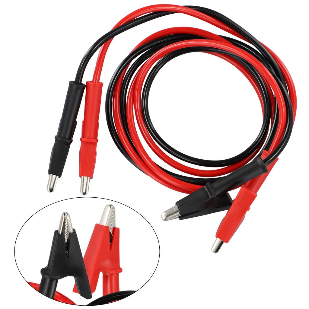 For Alligator Clips Electrical Tests Set 15A Jumper Wires with Copper Clips