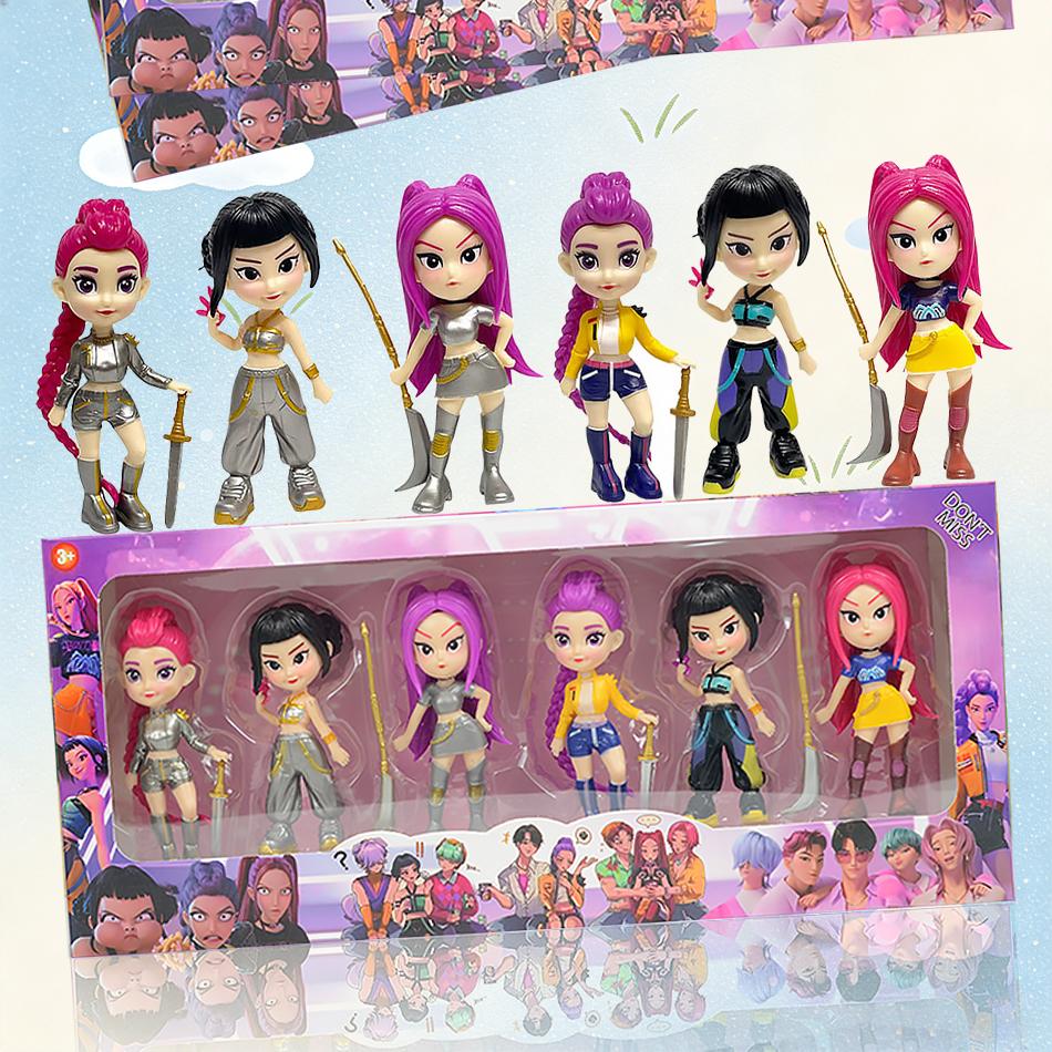 2026Hot K-Pop D-Emon H-Unters Figure Rumi Zoe Mira Anime Polyvinyl Chloride Character Collection Desktop Trinkets Childrens Gift