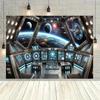 2D Graphic Design, 1 Large Background Banner of the Spaceship Control panelDJH