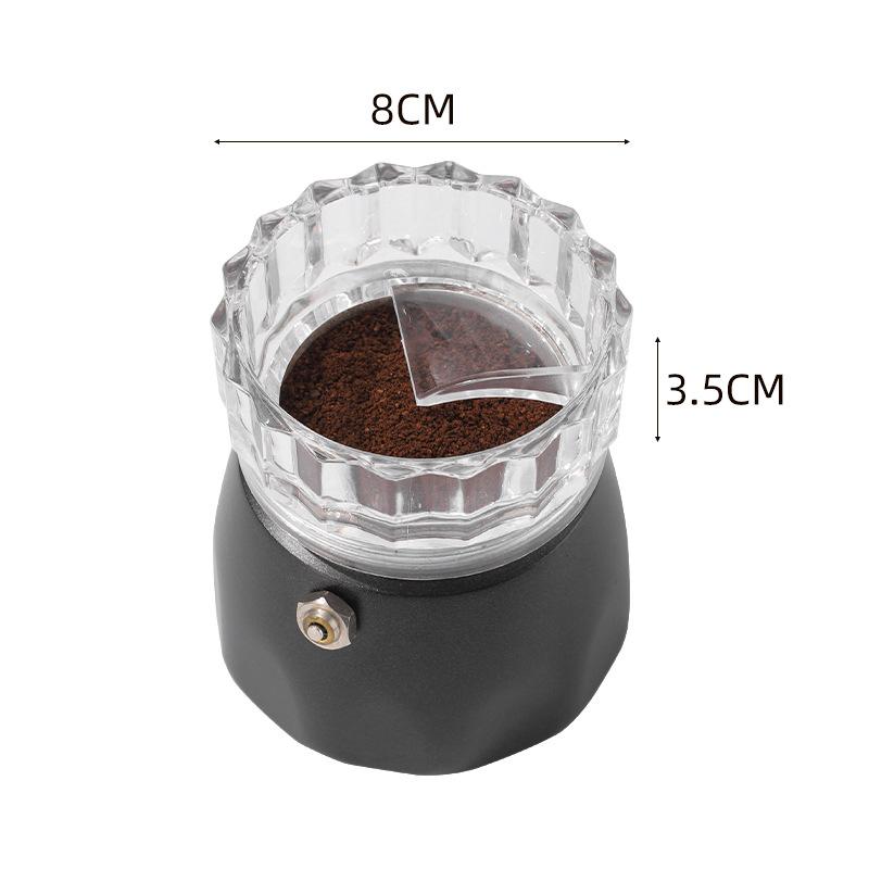 Universal Coffee Tamper For Moka Pot Rotary Powder Dosing Ring Coffee Distributor Leveler Abs Food Grade Material Espresso Tool