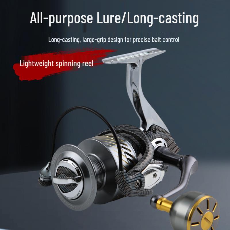 All-Metal Saltwater Fishing Reel - 20-Bearing, Stainless Steel, Long Cast Spinning Reel for Sea Fishing
