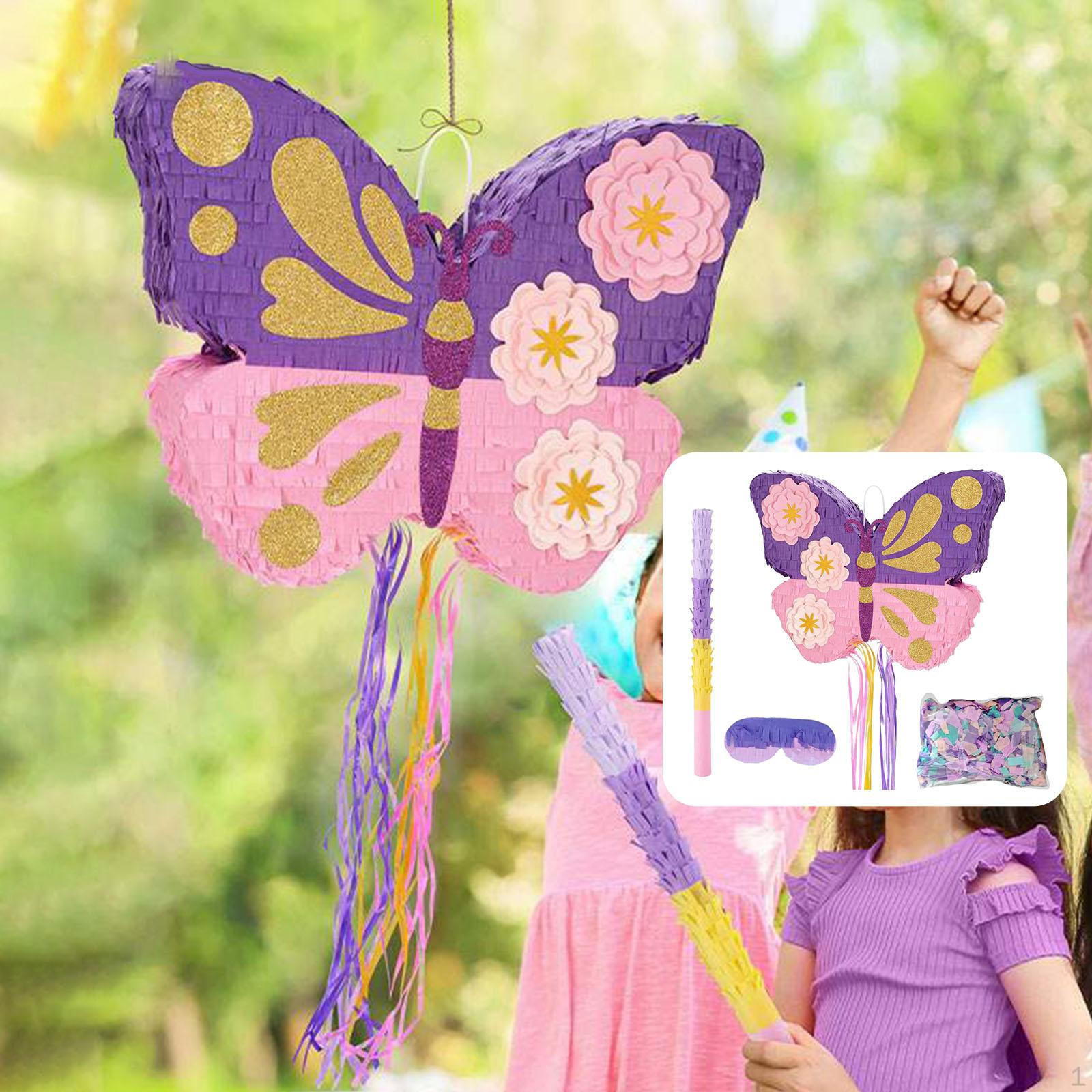 

Пиньята-бабочка с палкой, товары для вечеринки, креативный забавный декоративный реквизит для праздника