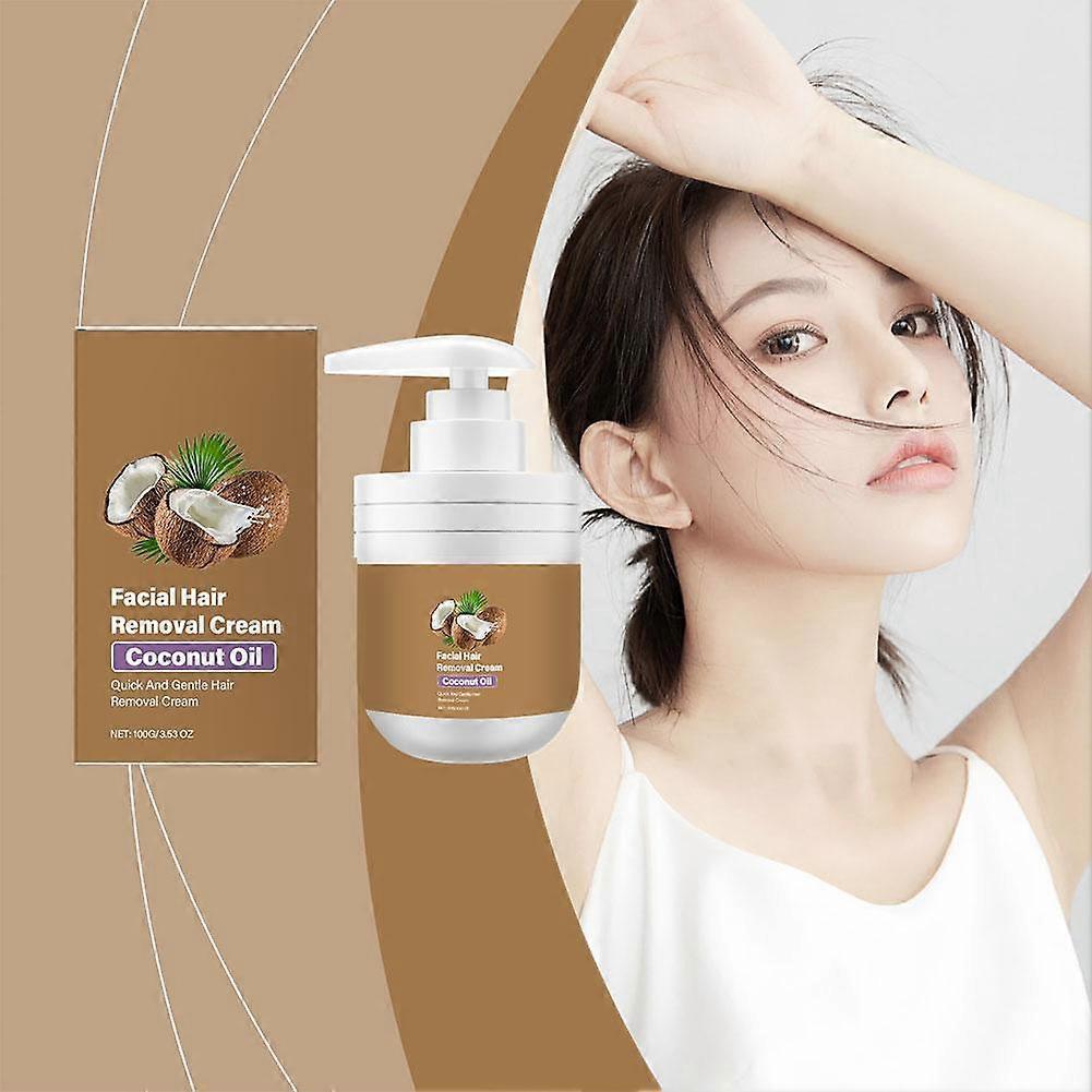 Coconut Facial Mild Hair Removal Cream Retarding Hair Regeneration 100G