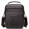 Li Shen Herren Retro Leder Vertikale Umhängetasche