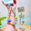 Stitch Summer Beach Series Resin Phone Pendant Keychain For Kids And Teens