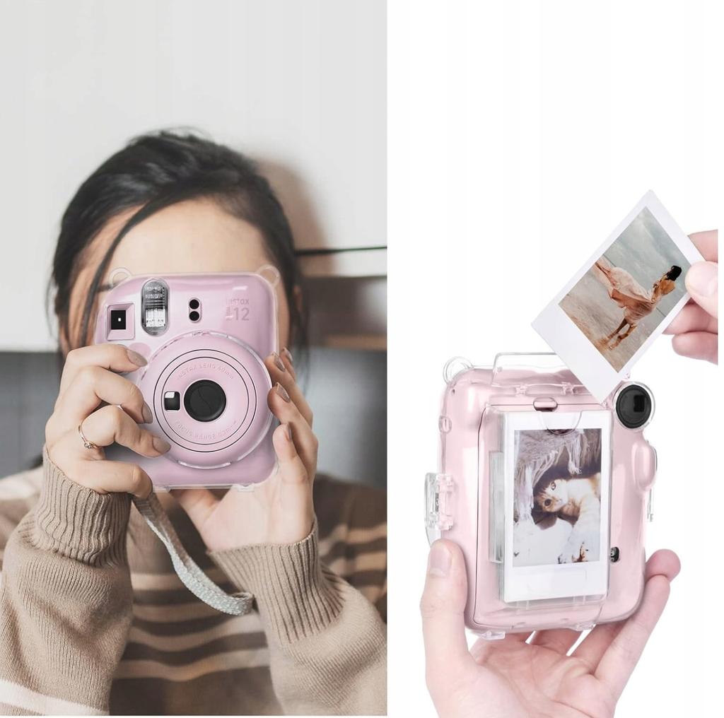 Siliconen hoesje + stickers + riempje voor FujiFilm Instax Mini 12 camera