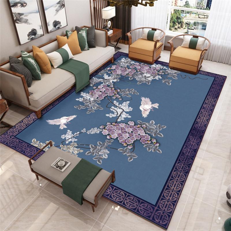 Chinese Style Carpet Classical Carpet Modern Minimalist Sofa Carpet Light Luxury Living Room Floor Mat Coffee Table Carpet