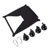 2 in 1 Protective Cover Fit for Mini Satellite Shockproof Portable Satellite Dish Case with 4 Suction Cups 2 Carabiners