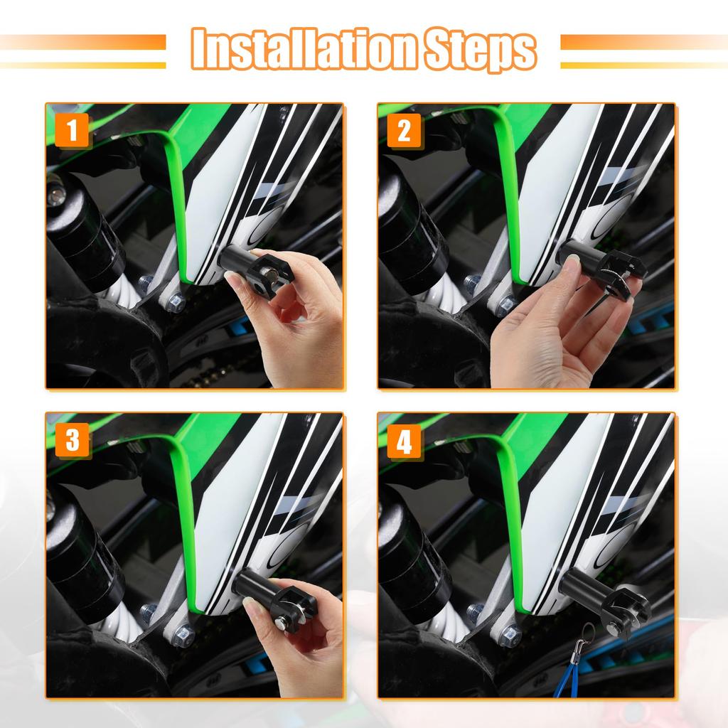 X AUTOHAUX Passenger Foot Peg Support Mount Clevis Kit for Left and Right Harley