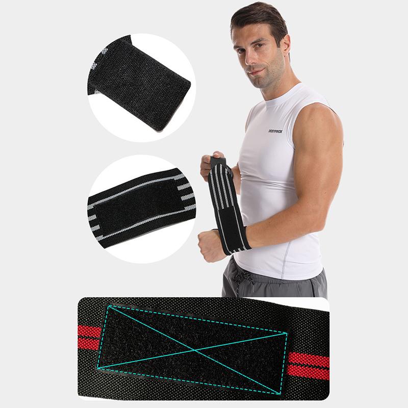 1 stk. Armbånd Håndledsstøtte Strop Ekstra Styrke Vægtløftning Håndledsbind Bandage Fitness Gym Træning Sportsbandage