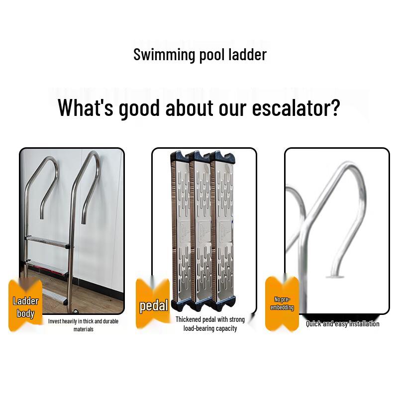 Two-Step Embedded Swimming Pool Ladder