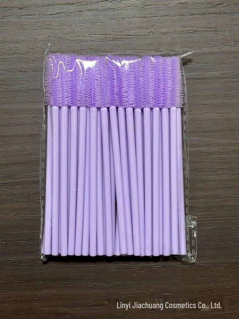 Silicone Eyelash and Eyebrow Brush Tool with Soft Bristles and Curler