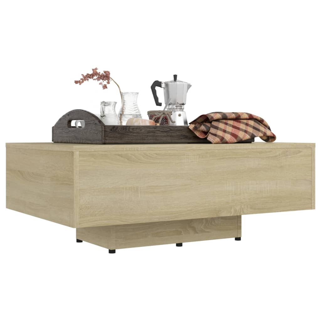 Coffee Table Sonoma Oak 85 X 55 X 31 Cm Particleboard