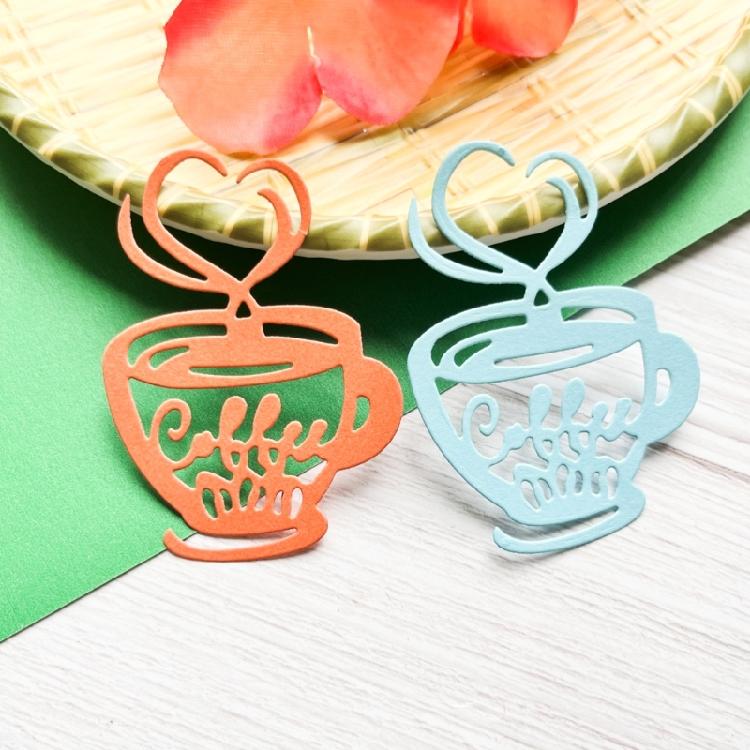 Heart Coffee Metal Cutting Dies Card Emboss DIY Photo Album Template Scrapbook
