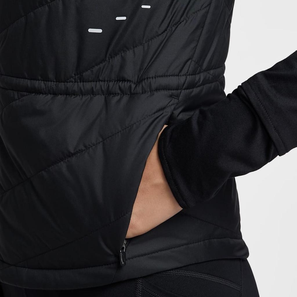 Nike Therma Vests Women's Black Stand Collar Moderate Other HV2656-010