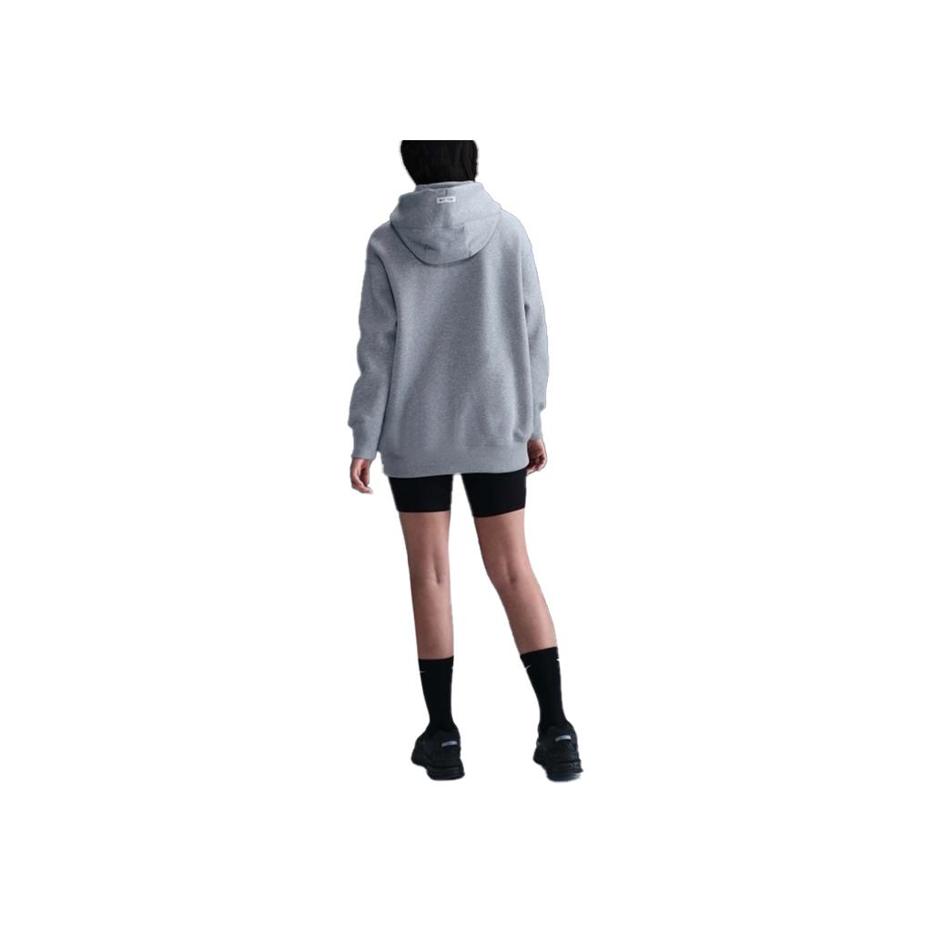 Nike Phnx Flc Os Hdy Logo Loose Warm Hoodie Women Hoodies Gray FQ7043-063