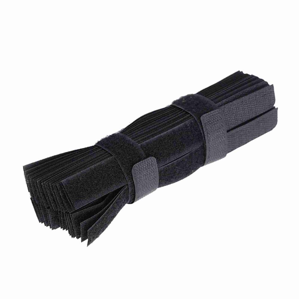 50PCS Pink/Red/Blue/Black/Yellow Cord Lead Straps Adjustable Wire Ties Cable Ties  Cord Rope