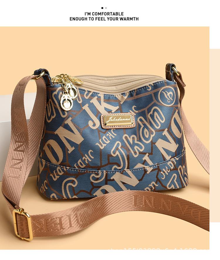 Oxford-Stoff Mehrschichtige Umhängetasche für Damen - Leicht, Vielseitig, Lässige Canvas-Tasche für Mütter