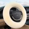 Super Soft Winter Car Steering Wheel Cover 38cm Plush Warm Steering-Wheel Cover Universal Protector For Women's Car Accessories