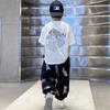 Little Boys Fashion Sady s krátkým rukávem Letní dětské volné tričko dvoudílné dětské oblečení