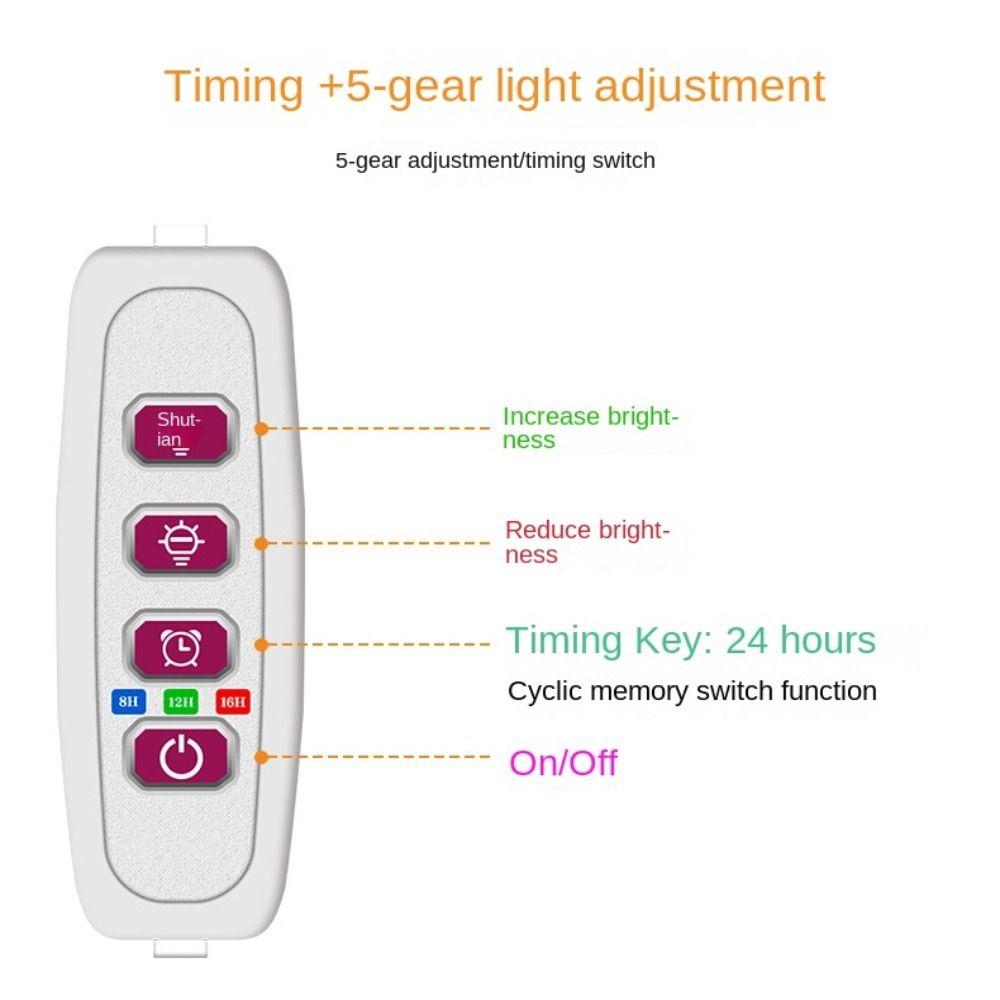 5V Full Spectrum Flower For Indoor Plants Herb Potted Ring Light Growing Lamp LED Light Plant Light
