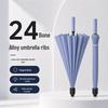 Durable Dual-Person 24-Rib Forest Style Umbrella for Heavy Rain, Long Handle, Sun and Rain Use, Perfect for Students and Outdoor Enthusiasts