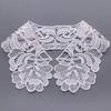 White Neckline Lace Collar Craft Sewing Fabric Venise Motif Applique Trims DIY Craft