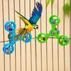 Yousheng Pet Chew Toy Strong Suction Cup Fixation Bird Cages Colorful Ball Design 360-Degree Rotation Stress Relief Interactive Parrot