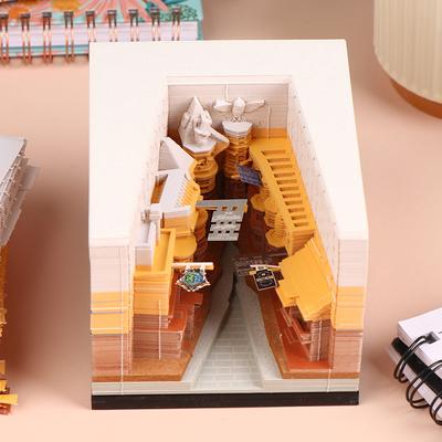 Time Piece Kalender 2026 Schreibtischkalender mit LED-Licht 3D Abreißkalender Papierschnitzkunst Notizblock Geschenk Weihnachten