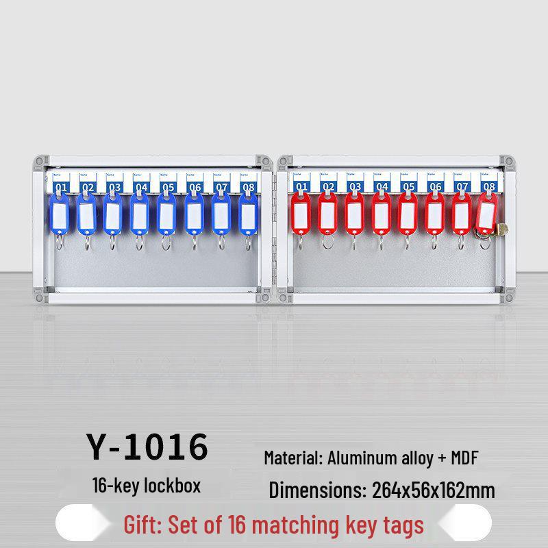 Wall-Mounted Key Management Cabinet with Password Lock for Real Estate and Car Keys.